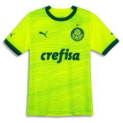 Camisa Palmeiras 23/24 Uniforme 3 Verde Limão Puma Original