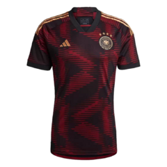 Camisa Alemanha 2022 Uniforme 2 Preta e Vinho Adidas Original