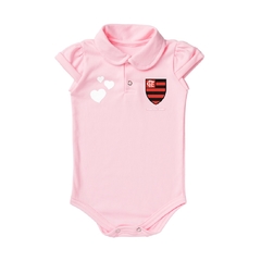 Body Flamengo Bebê Rosa Polo Torcida Baby Original