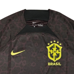 Camisa Seleção Brasileira Goleiro Preta 2022 Torcedor Pro Nike Original na internet