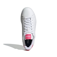 Tênis Feminino Adidas Advantage Branco e Rosa Original na internet