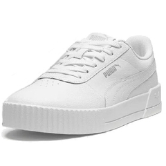 Tênis Feminino Puma Carina Lux BDP Branco e Prata Original