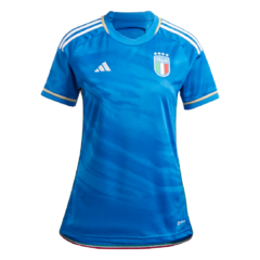 Camisa Feminina Itália 2023 Uniforme 1 Azul Adidas Original