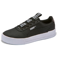 Tênis Feminino Puma Carina Bold Preto e Prata Original