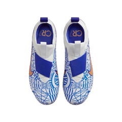 Chuteira Infantil Campo Nike Zoom Vapor 15 Academy CR7 Azul na internet