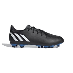 Chuteira Campo Adidas Predator EDGE.4 Flexible Preta e Azul - comprar online