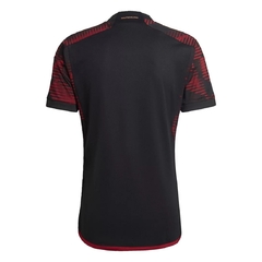 Camisa Alemanha 2022 Uniforme 2 Preta e Vinho Adidas Original - comprar online