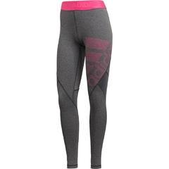 Calça Legging Feminina Adidas Ask Spr Tig Lg Cinza Original