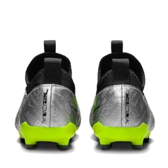 Chuteira Infantil Campo Nike Zoom Vapor 15 Academy Prateado - Footlet