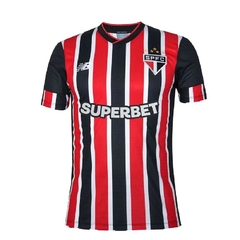 Camisa São Paulo 2024 Listrada Uniforme II com Patrocínio NB