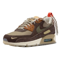 Tênis Feminino Nike Air Max 90 SE Marrom e Bege Original