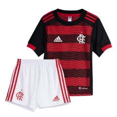 Kit Infantil Flamengo 2022 Uniforme 1 Listrado Original