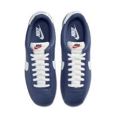 Tênis Nike Cortez Azul Marinho e Branco Original na internet