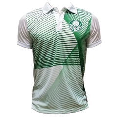 Camisa Palmeiras Polo Licenciada SPR Tendency Branca e Verde
