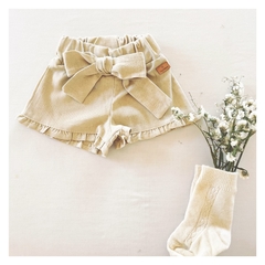 Short Pia Lino Beige