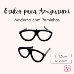 Óculos com Perninha - Moderno - Preto