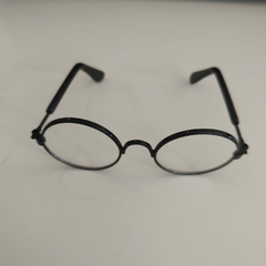 Óculos para Amigurumi Harry Potter Armação Preto Lente Redonda Transparente - loja online