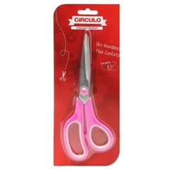 Tesoura Comfort Circulo 8,5 Pol. 21,5cm - Rosa - COR 10