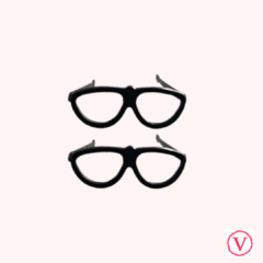Óculos com Perninha - Moderno - Preto - comprar online