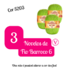 Kit 3 Novelos de Fio Barroco 6 - Cor 5203