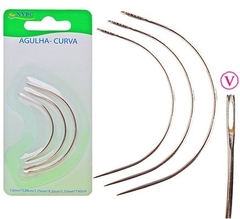 Kit de Agulhas Curvas para Costura - 3 Unidades