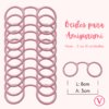 Óculos para Amigurumi - Rosa Bebê