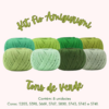 Kit Fio Amigurumi - Tons de Verde