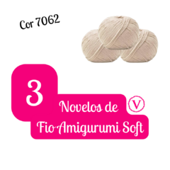 Kit 3 Novelos de Fio Amigurumi Soft - Cor 7062