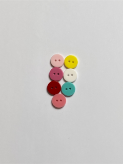 Botão redondo Colorido Formato de Covinha 12mm - PCT 10 Un - comprar online