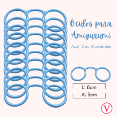 Óculos para Amigurumi - Azul Bebê