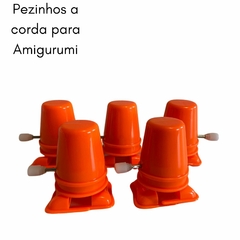 Pezinhos a corda Laranja para movimento de Amigurumi