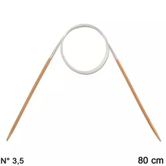 Agulha Bambu para Tricô Circular 80 cm - Círculo na internet