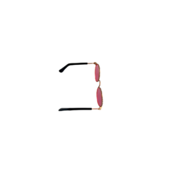 Óculos para Amigurumi com Lente Redonda ROSA e Armação Rose Gold com Preto - loja online