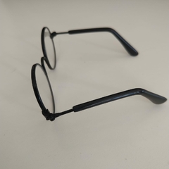 Óculos para Amigurumi Harry Potter Armação Preto Lente Redonda Transparente - comprar online