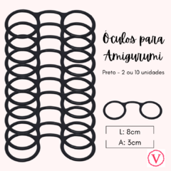 Óculos para Amigurumi - Preto