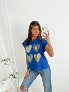 Imagen de Remera amplia manga rebatible 4 Corazones