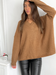 Sweater oversize escote V Acapulco