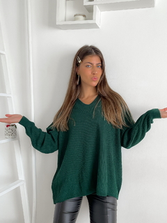 Sweater oversize escote V Acapulco - BENKA