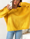 Sweater oversize escote V Acapulco - tienda online