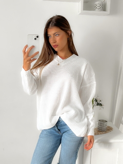 Sweater oversize escote V Acapulco - comprar online