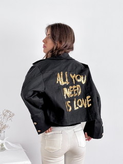 Chaqueta gabardina con lentejuelas All you need