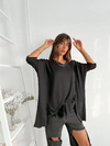 Remeron modal soft oversize con tajos y escote V Ardaitz