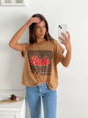 Remera amplia manga rebatible Babe - tienda online