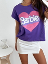 Remera amplia manga rebatible Barbie