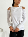 Remera algodón con lycra manga larga con sustraccion en hombros Basilea - comprar online