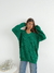 Sweater largo trenzado escote V Briony - comprar online