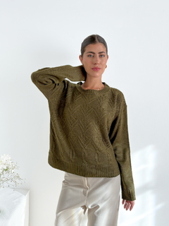 Sweater espigas y trenzas Burbank - comprar online