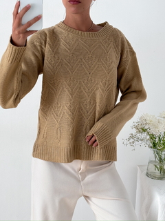 Sweater espigas y trenzas Burbank - comprar online