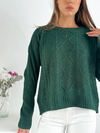 Sweater amplio hilera de rombos Buttler - comprar online