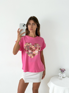 Remera amplia manga rebatible Cuore - comprar online